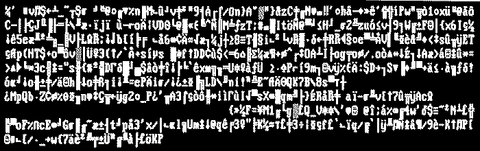 Seemingly random characters on a monitor